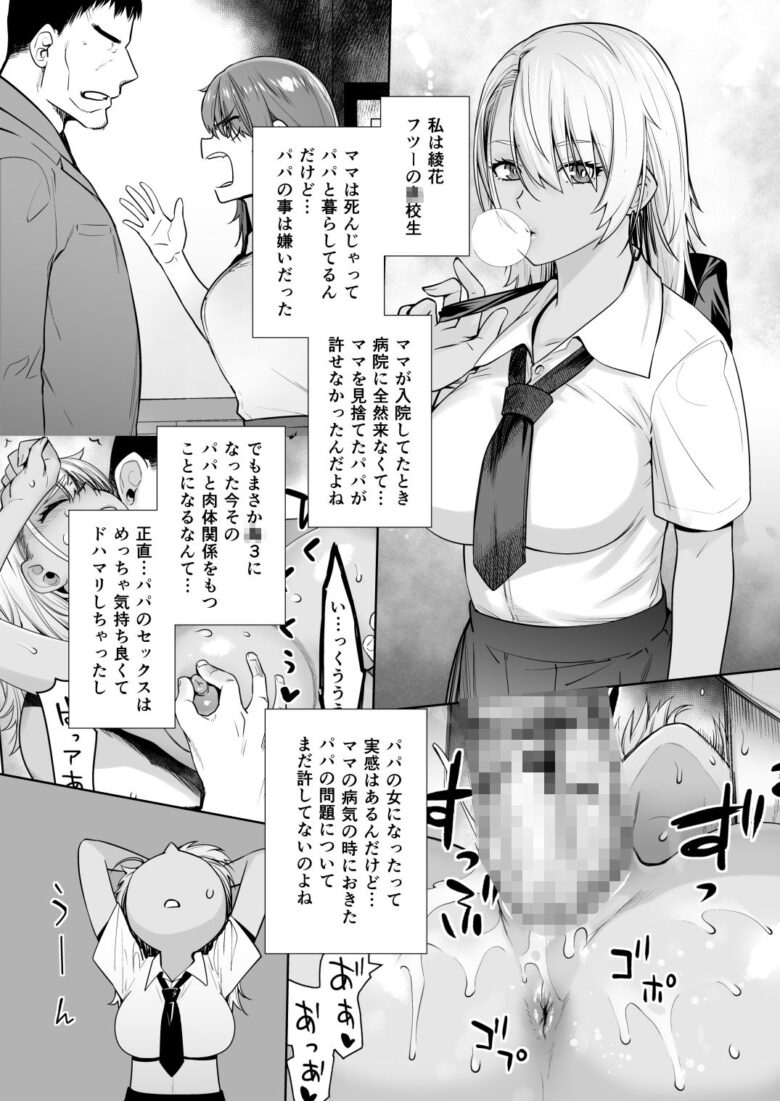 ギャル娘が父親との愛情ックス3 d_464598 紅茶屋 女子高生ギャル娘が父親と中出し近親相姦